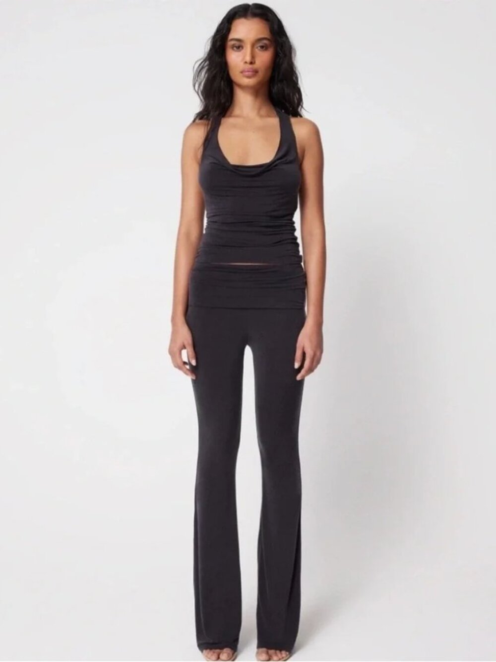 Khy Low Rise Fold Over Pant Black Size 2X